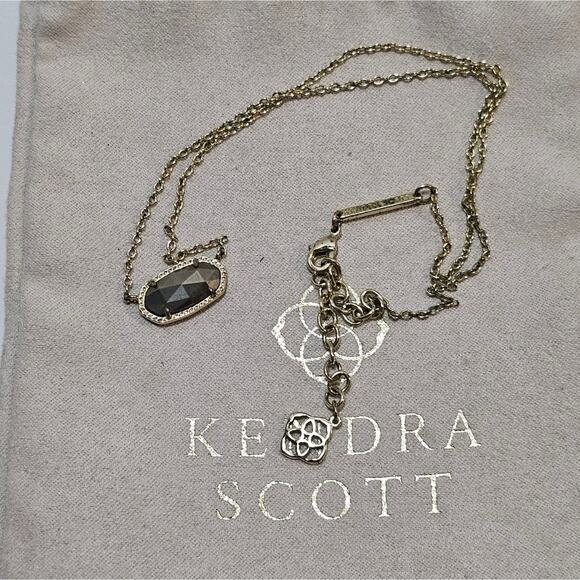Kendra‎ Scott Gold and Pyrite Elisa Necklace - Picture 5 of 5